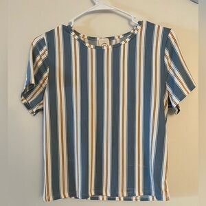 Large Striped Blue/White Tee